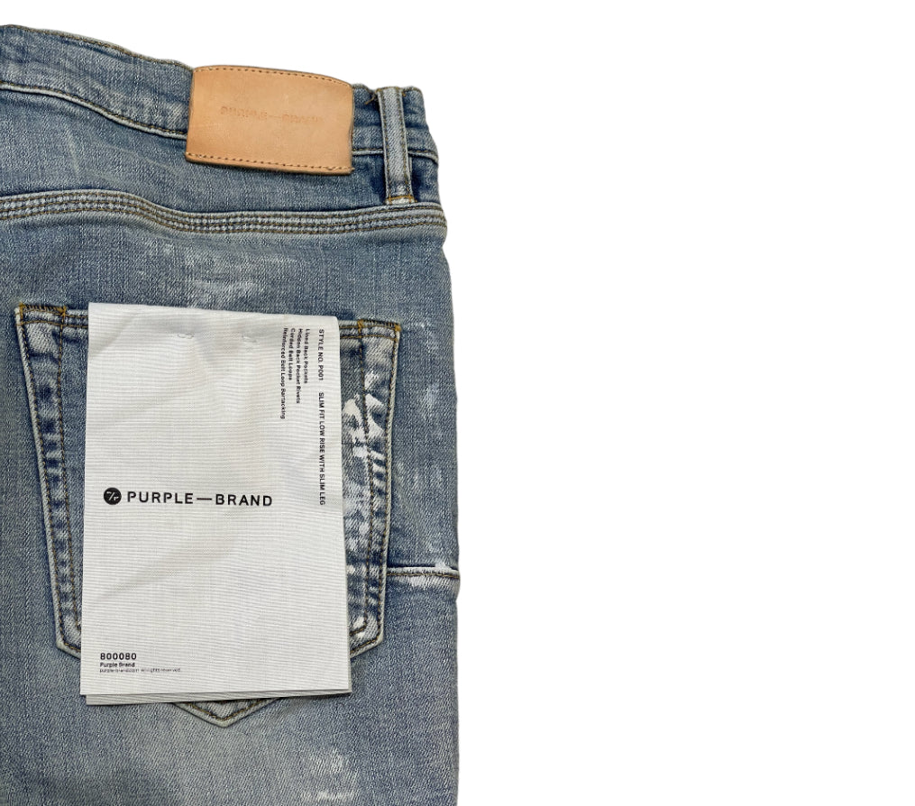 P001 Light Indigo Paint Blowout