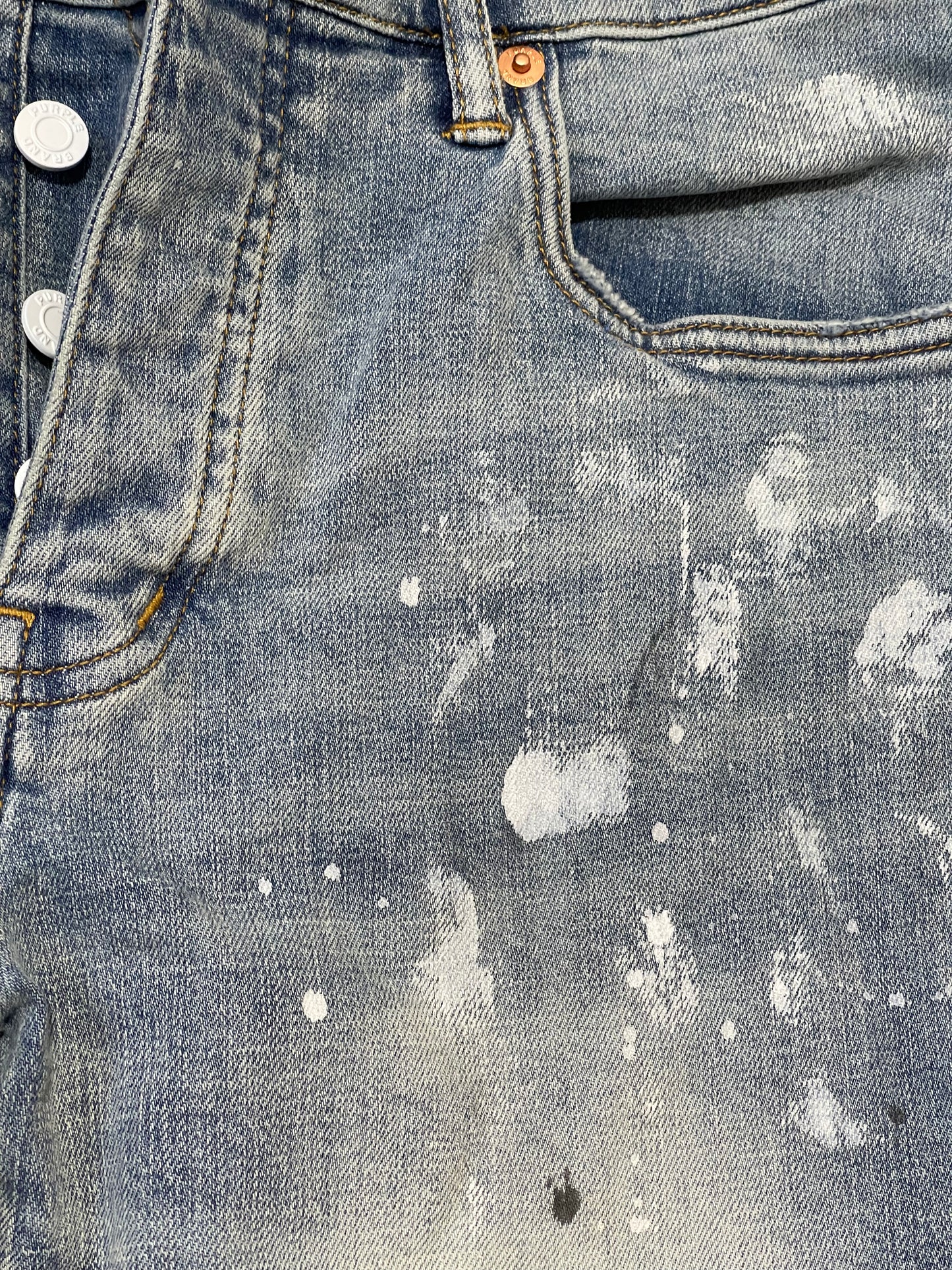 P001 Light Indigo Paint Blowout