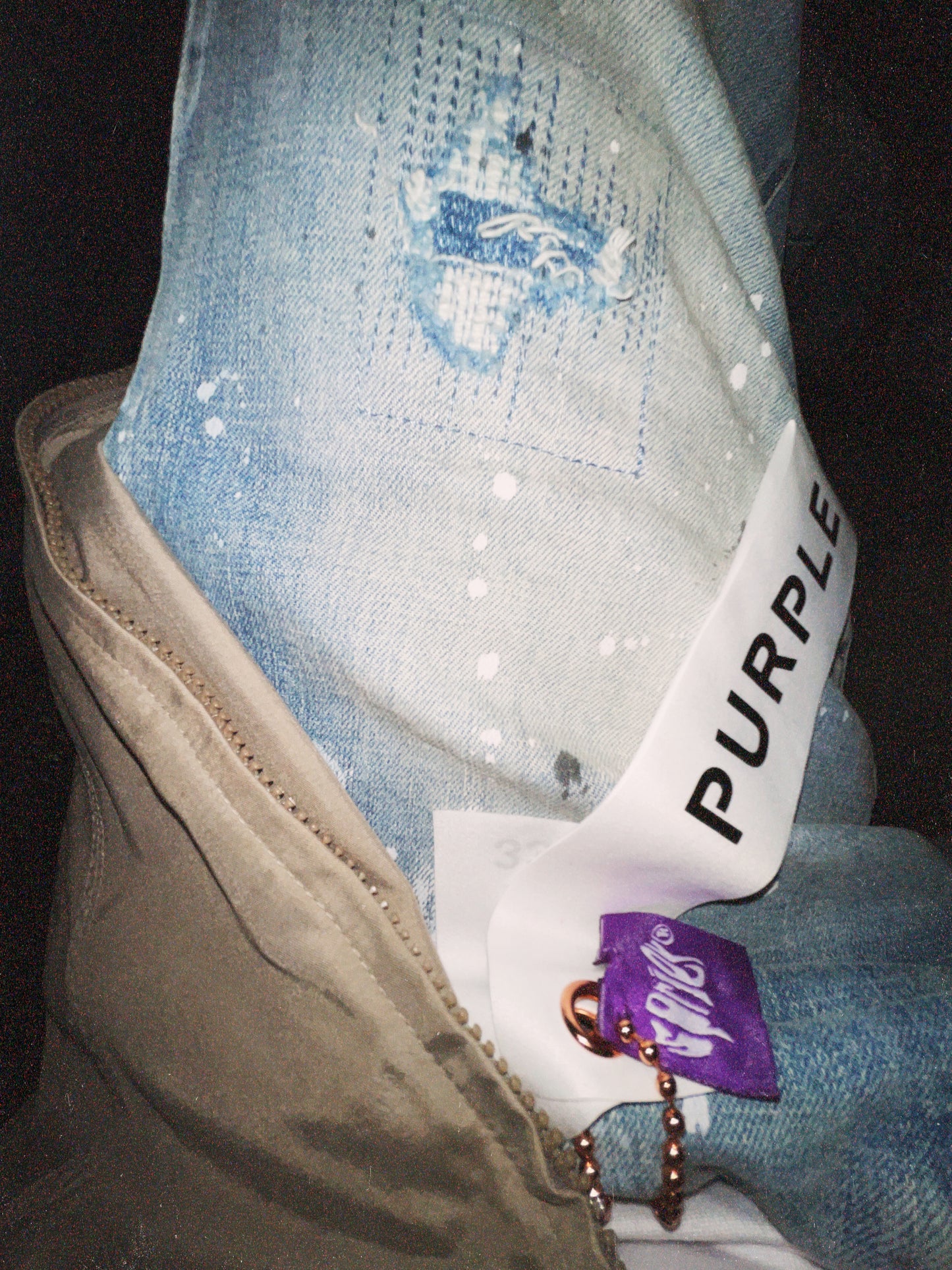 P001 Light Indigo Paint Blowout