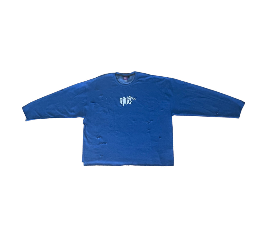 BLUE LOGO SWEATER