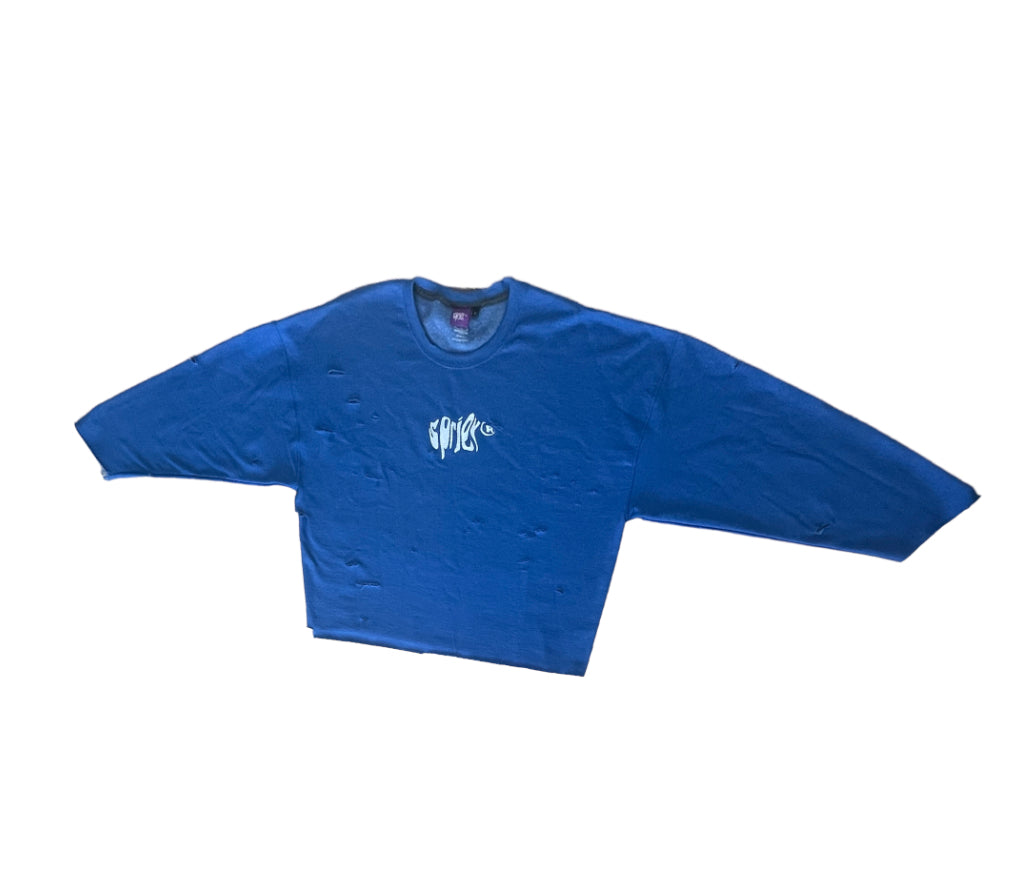 BLUE LOGO SWEATER