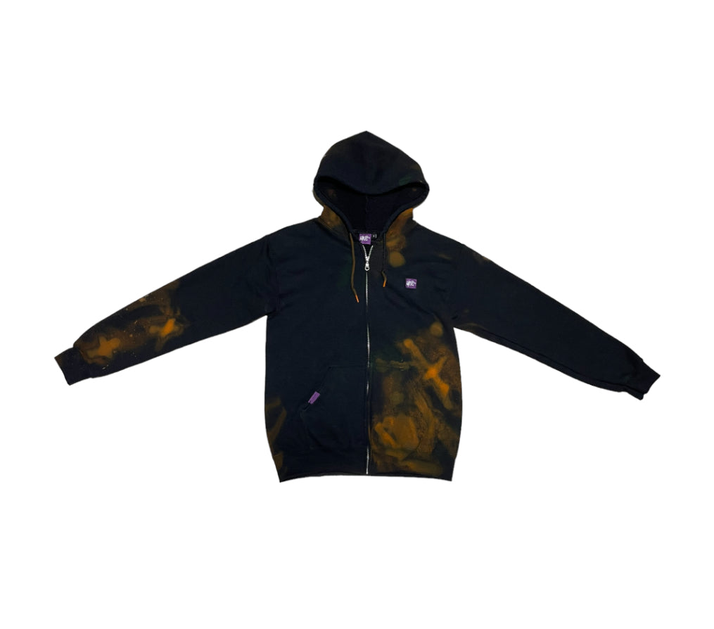 Spray Paint Zip Up Hoodie