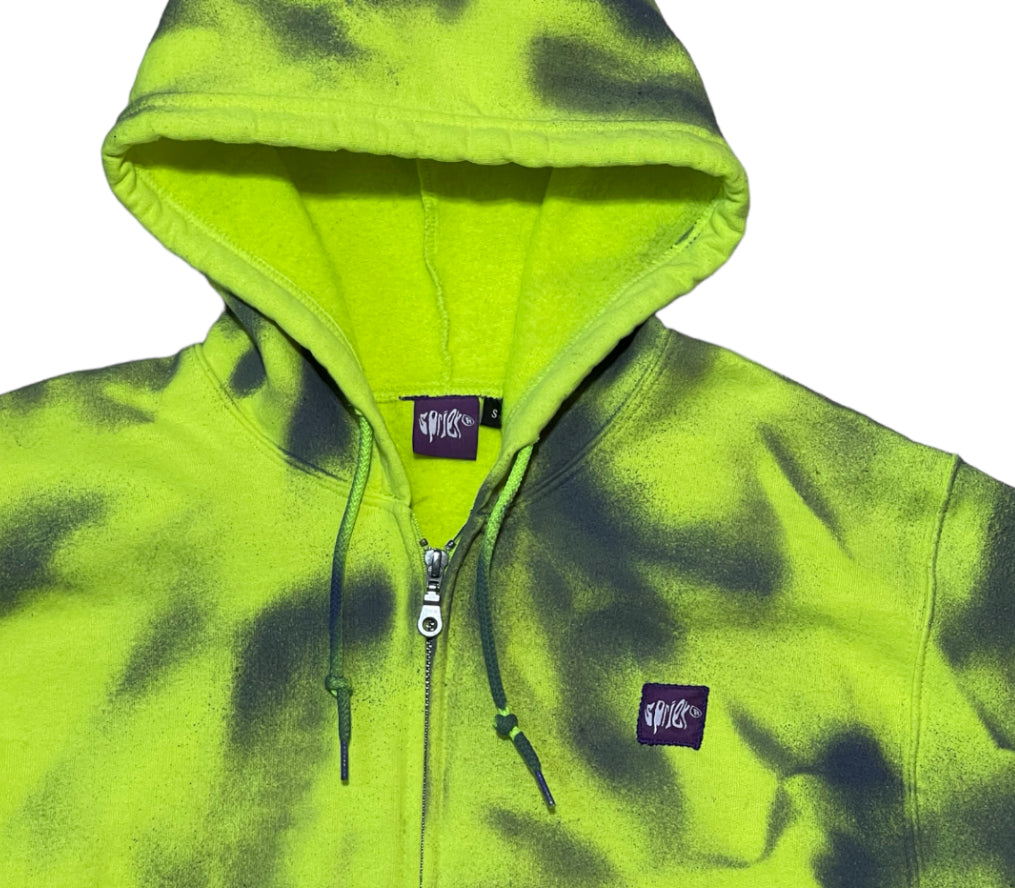 Spray Paint Zip Up Hoodie