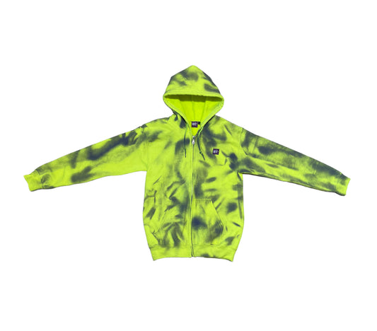 Spray Paint Zip Up Hoodie