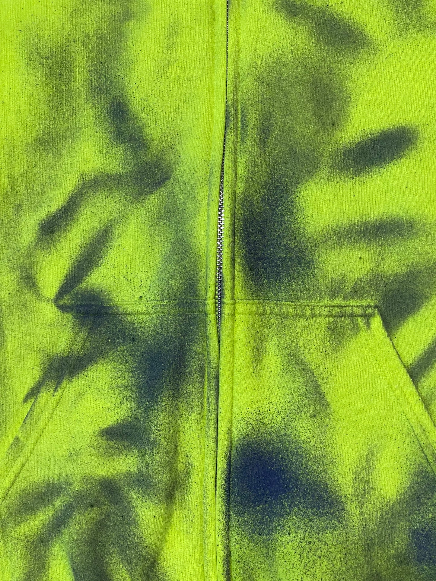 Spray Paint Zip Up Hoodie